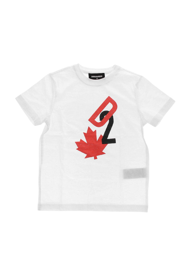 Boys White Regular T-Shirt 1