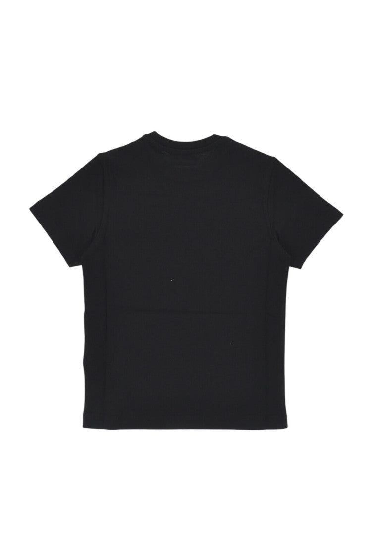 Boys Black Logo Patch T-Shirt 2