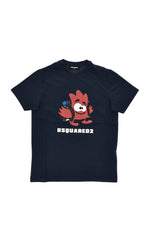 Boys Navy Blue Relaxed T-Shirt 1