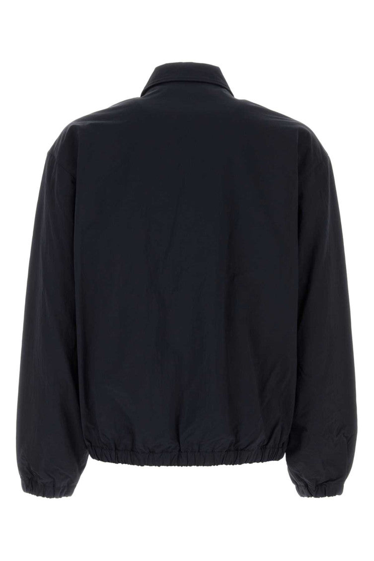 Navy Blue Solid Jacket 2