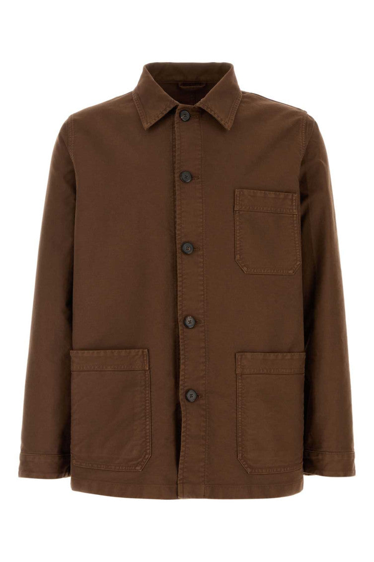 Brown Shirt Collar Jacket 1