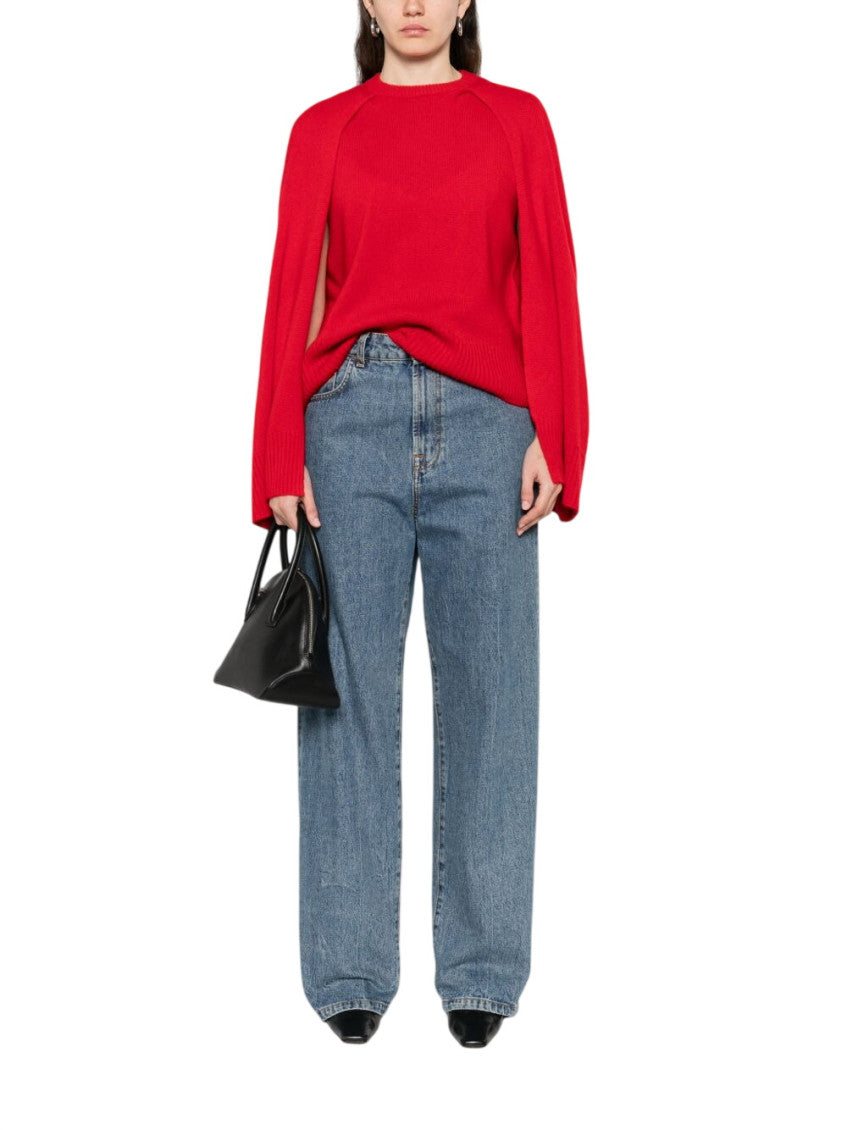 Red Crew Neck Sweater 2