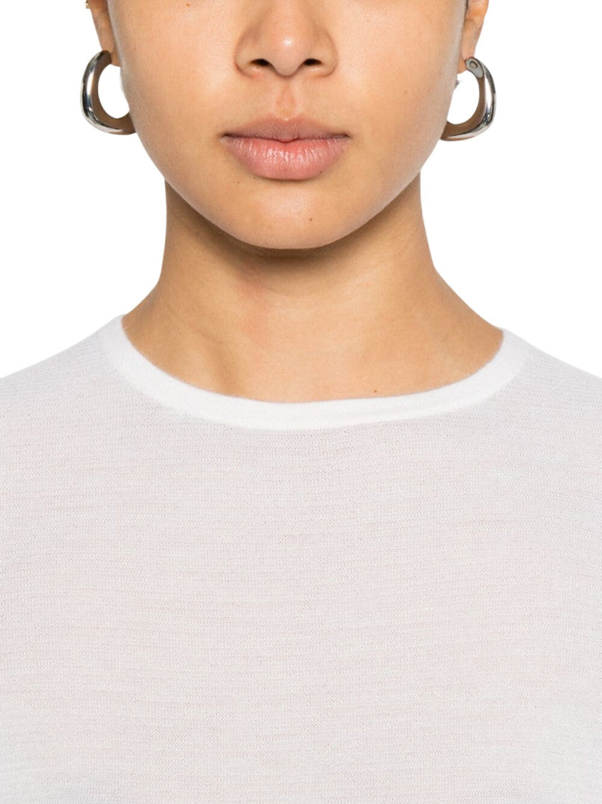White Crew Neck Sweater 4