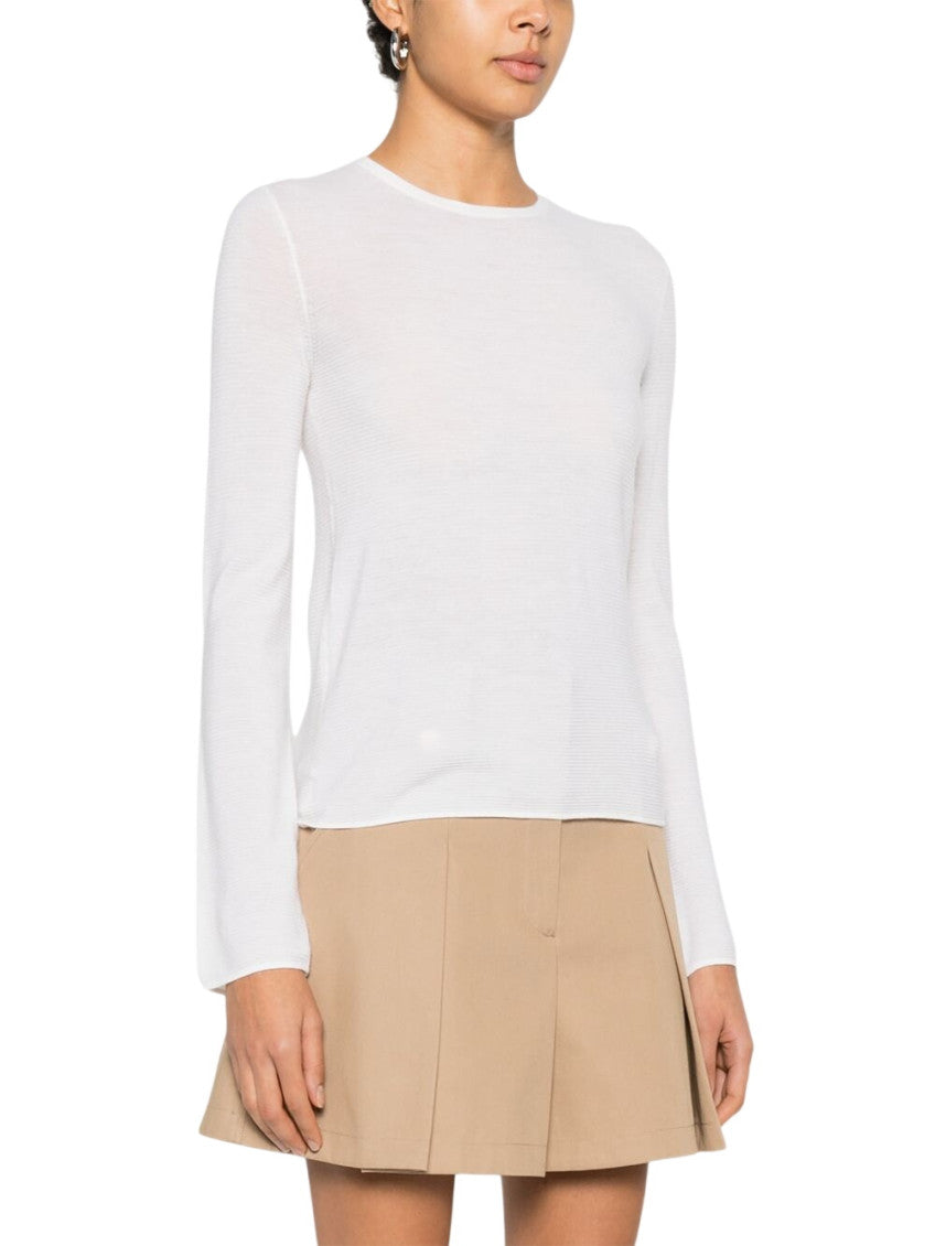 White Crew Neck Sweater 5