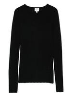 Black Knitted Round Neck Sweater 1