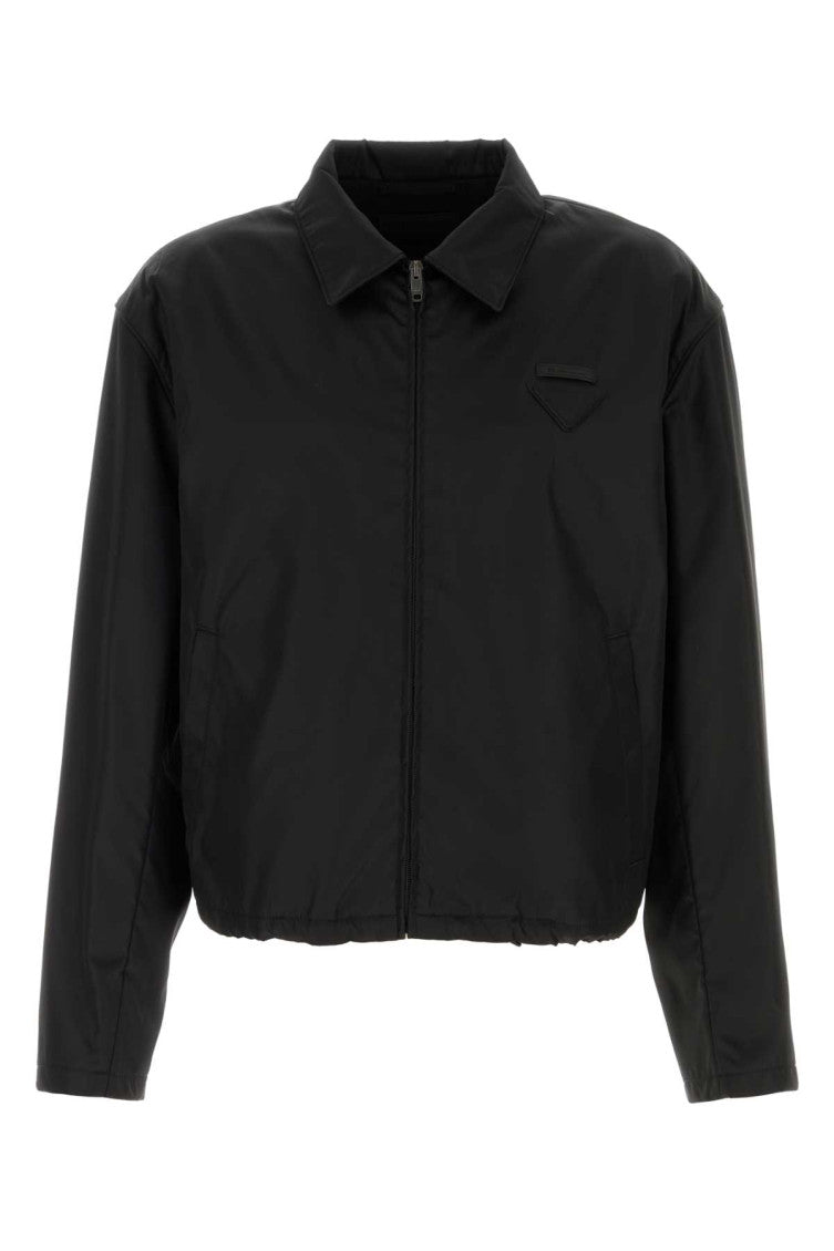 Black Shirt Collar Jacket 1