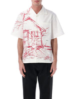 White Relaxed Graphic Shirt 1