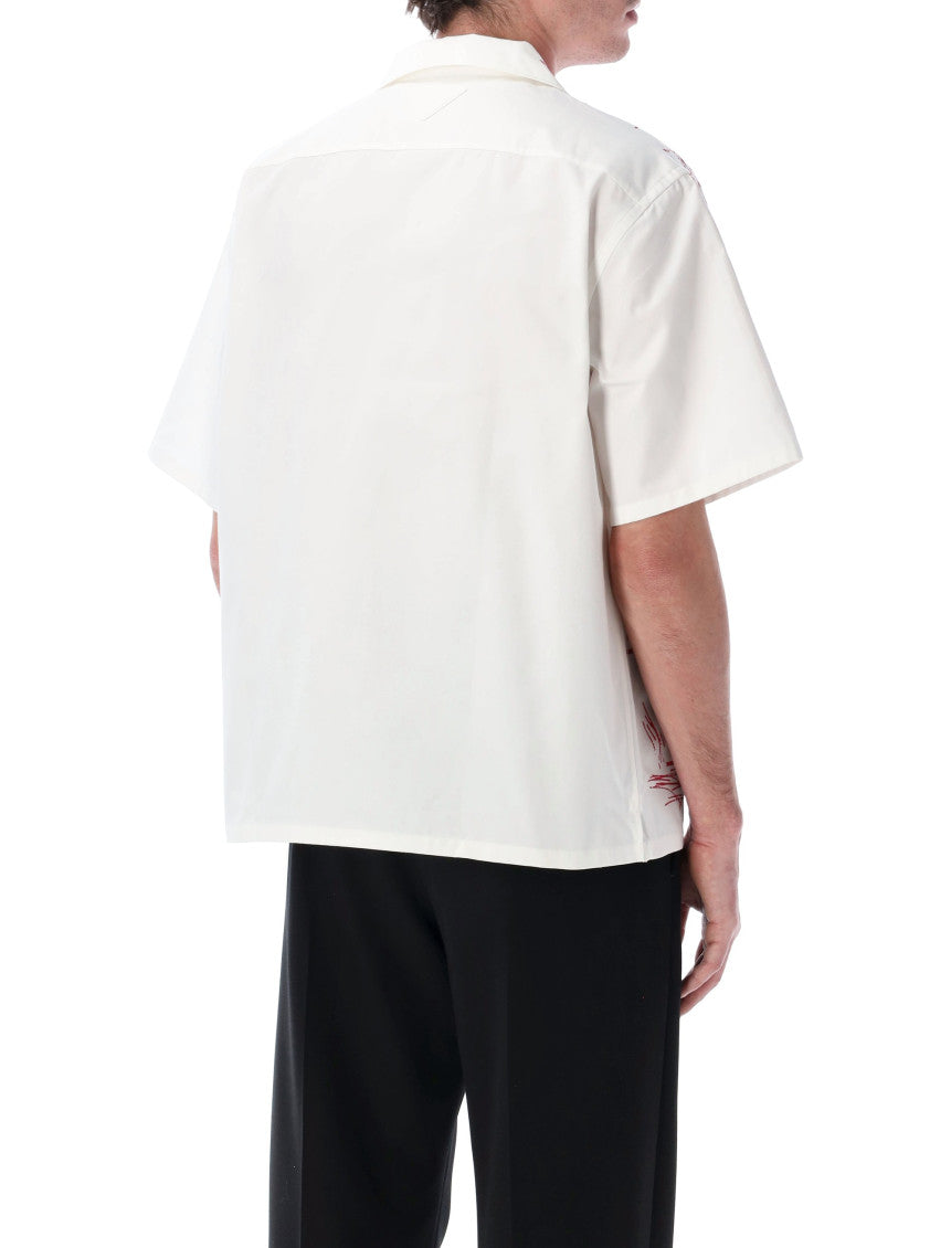 White Relaxed Graphic Shirt 2