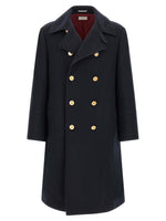 Blue Double Breasted Coat 1