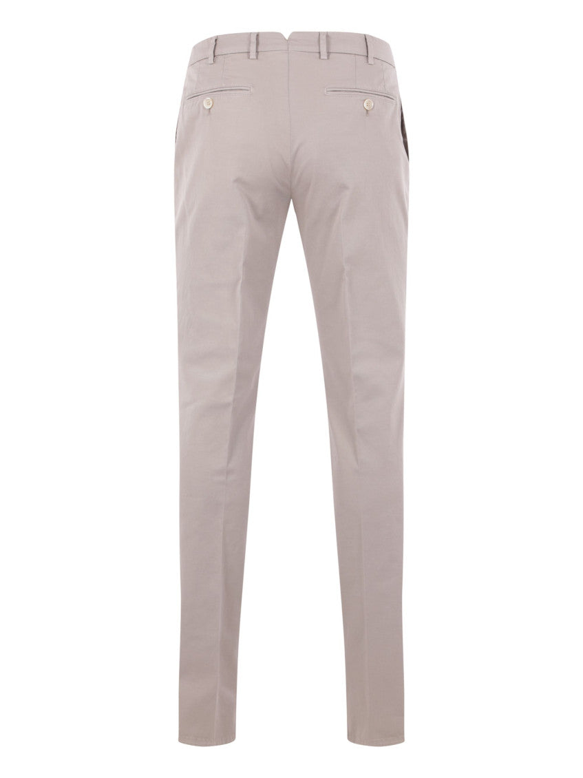 White Slim Chino Pants 2