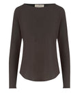 Dark Brown Crew Neck Sweater 1