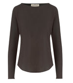 Dark Brown Crew Neck Sweater 1