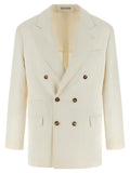 White Peaked Lapel Blazer 1