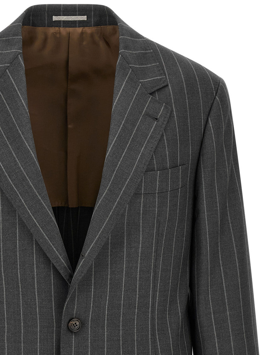 Charcoal Grey Notched Lapel Blazer 3