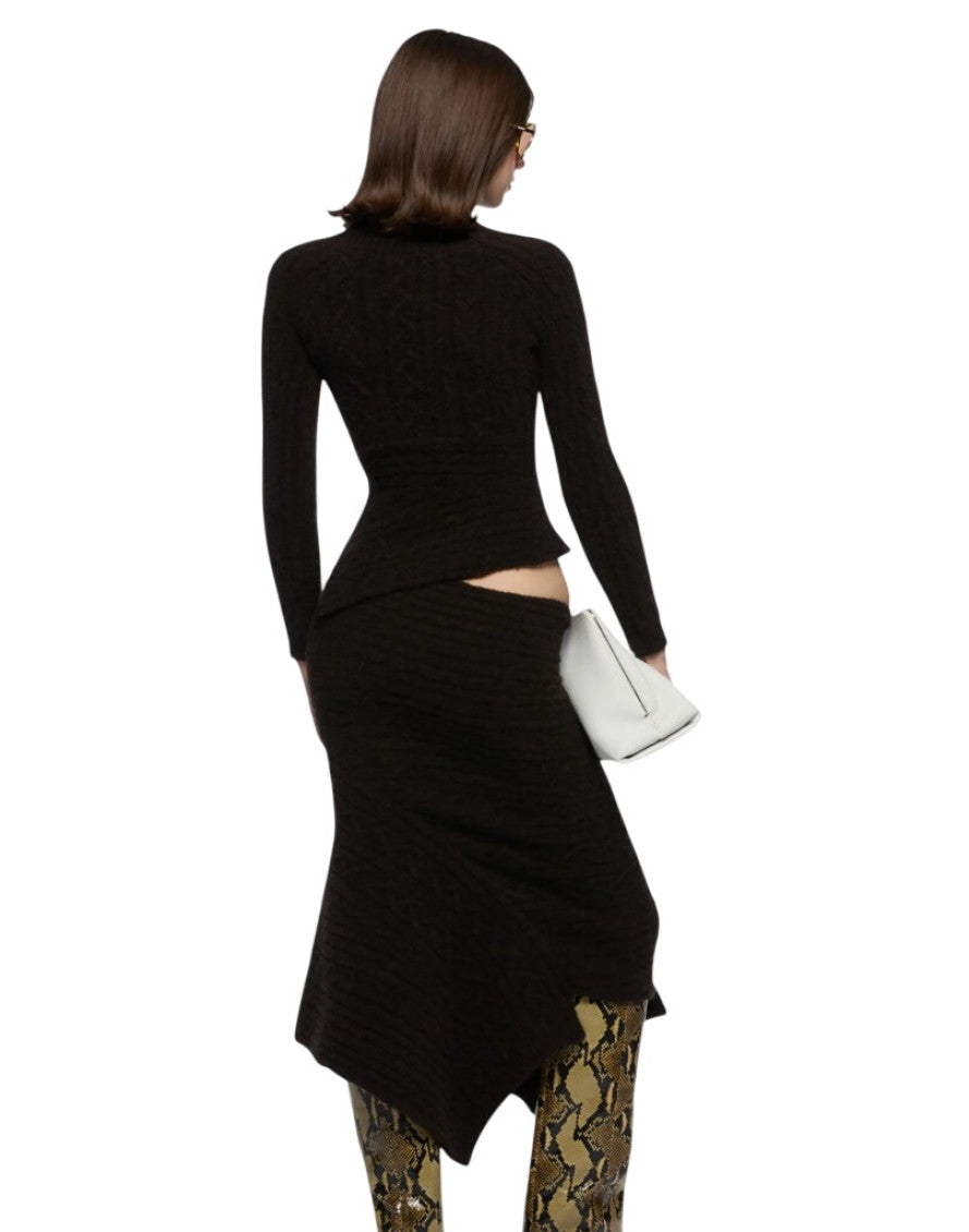 Brown V Neck Sweater 3