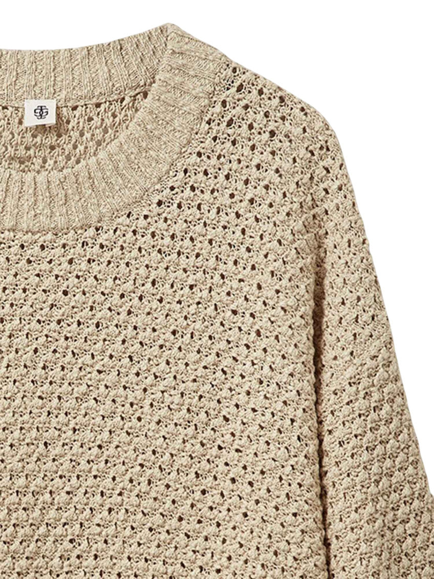 Beige Knitted Round Neck Sweater 3