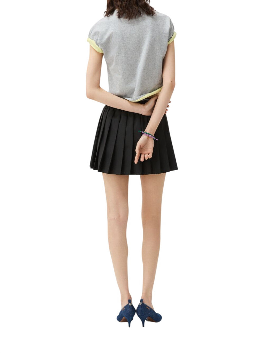 Black Pleated Mini Skirt 3