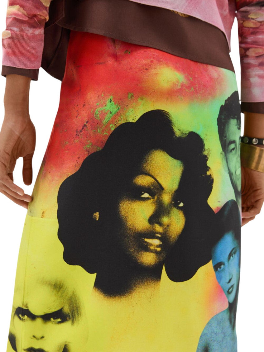Multicolor Printed Mini Skirt 2