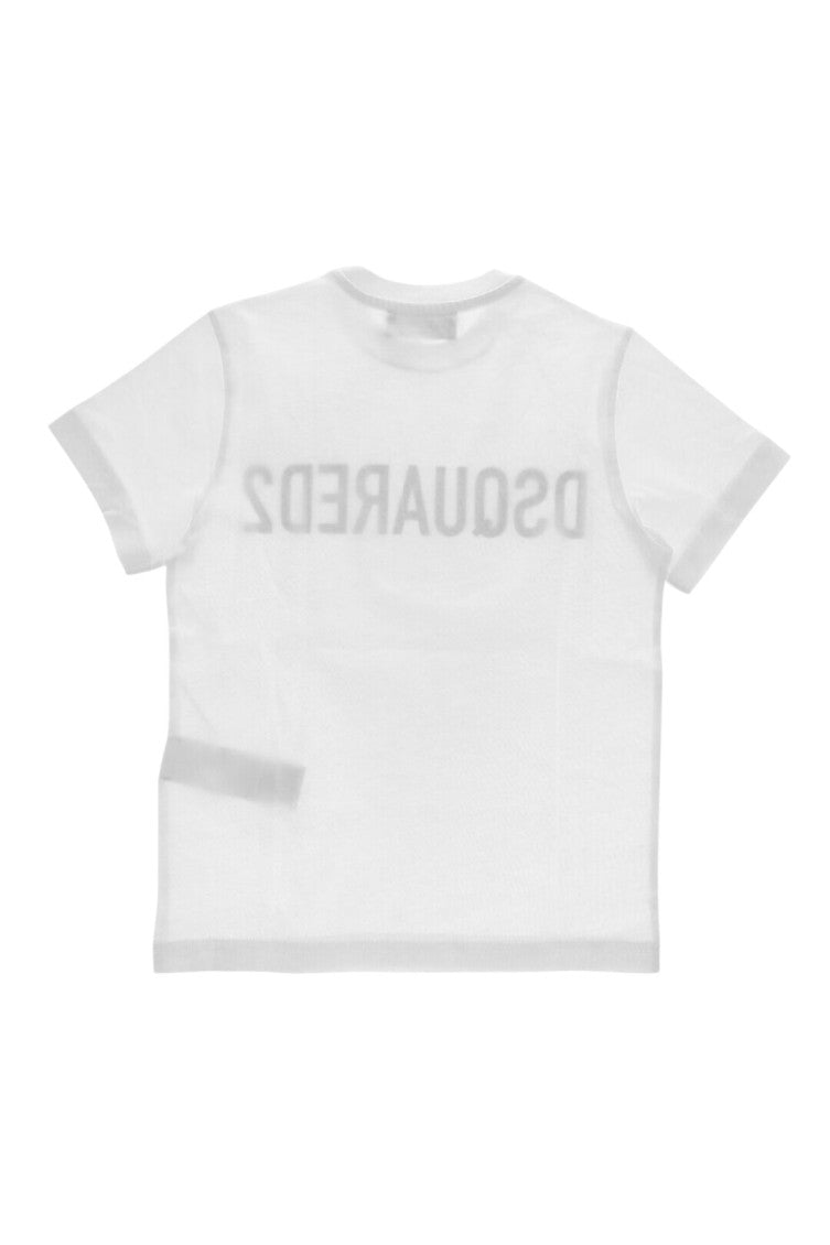 Boys White Regular T-Shirt 2