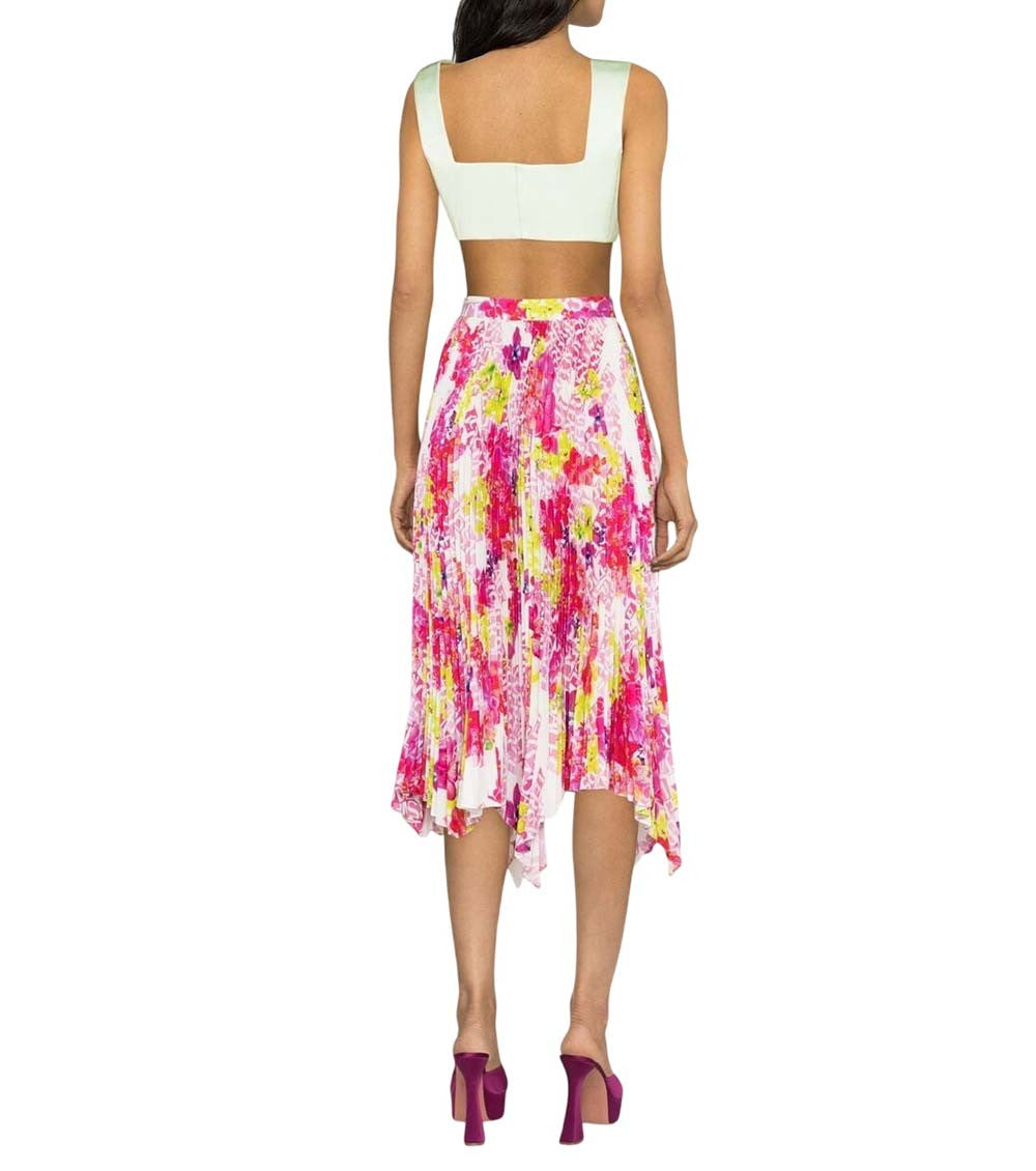 Multicolor Floral Midi Skirt 3