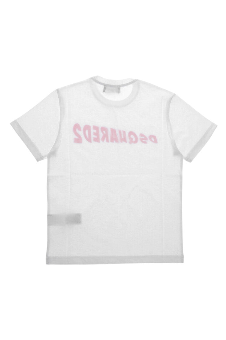Boys White Regular T-Shirt 2