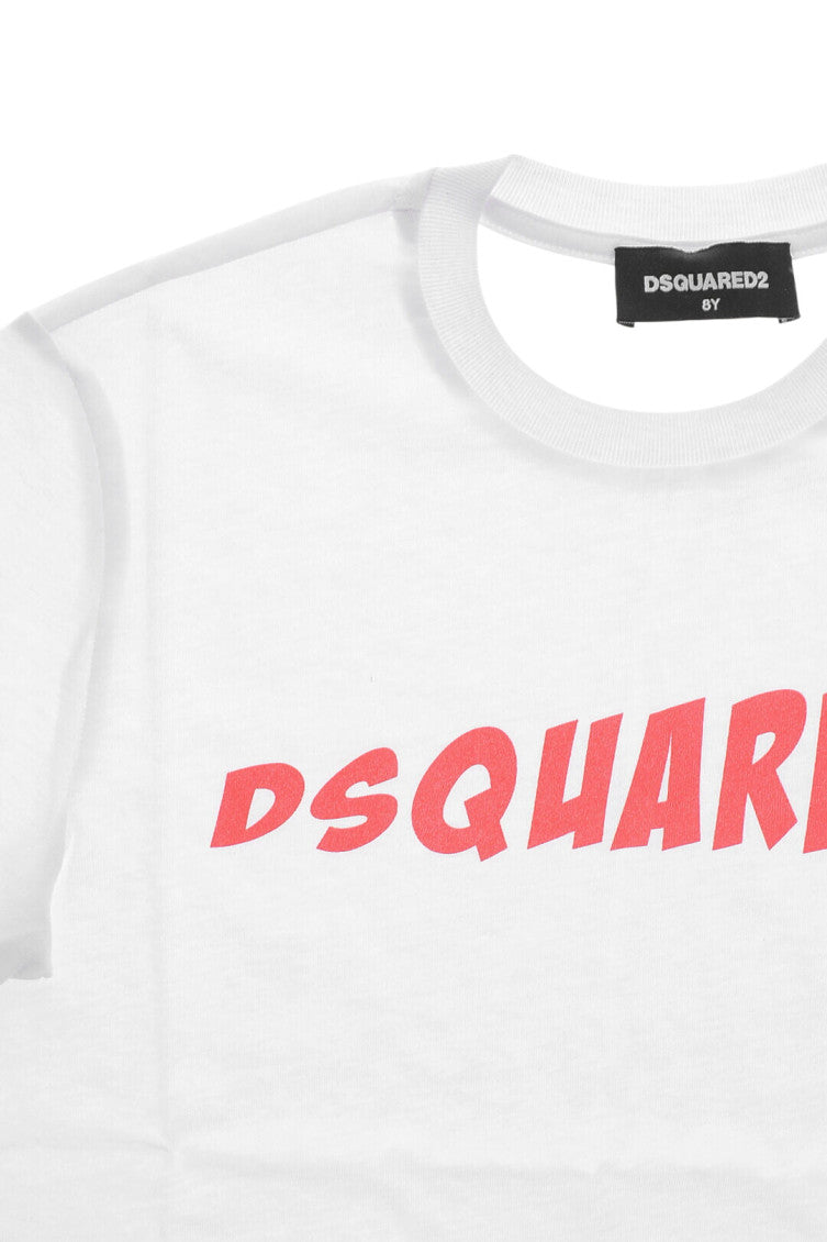 Boys White Regular T-Shirt 3