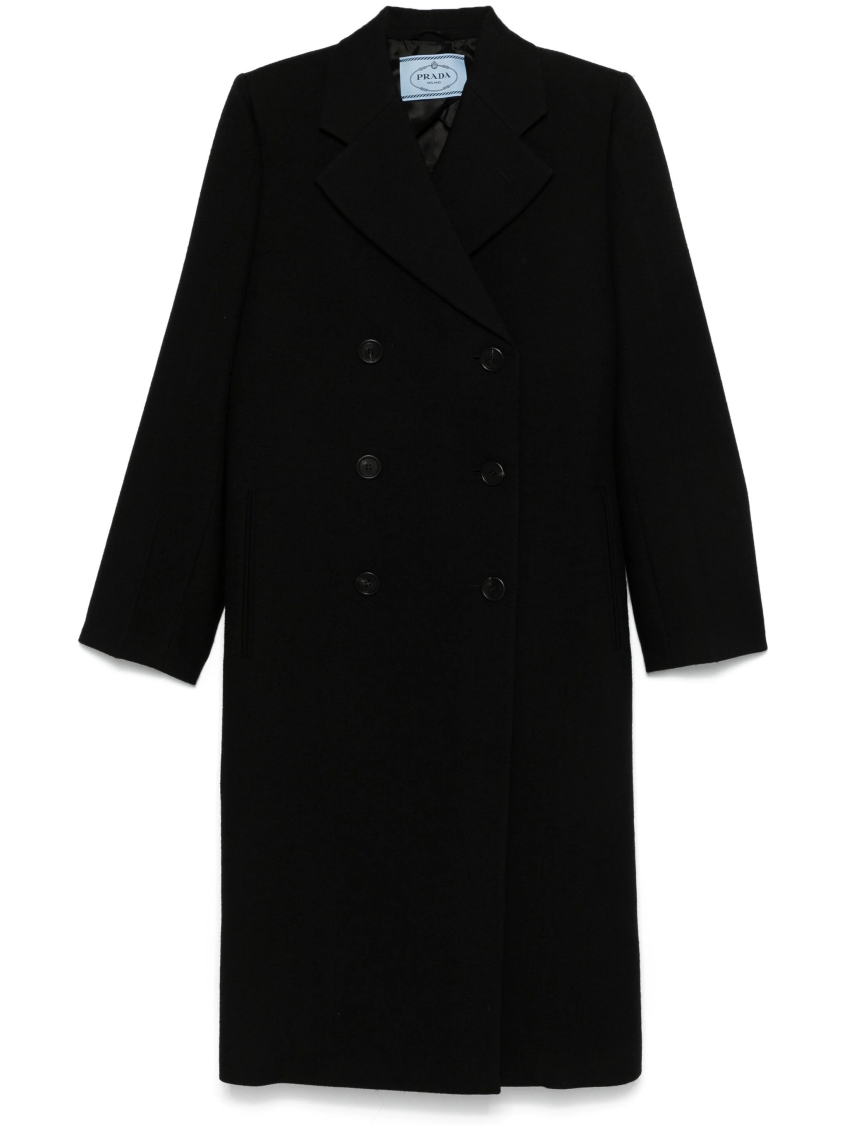 Black Virgin Wool Coat 1