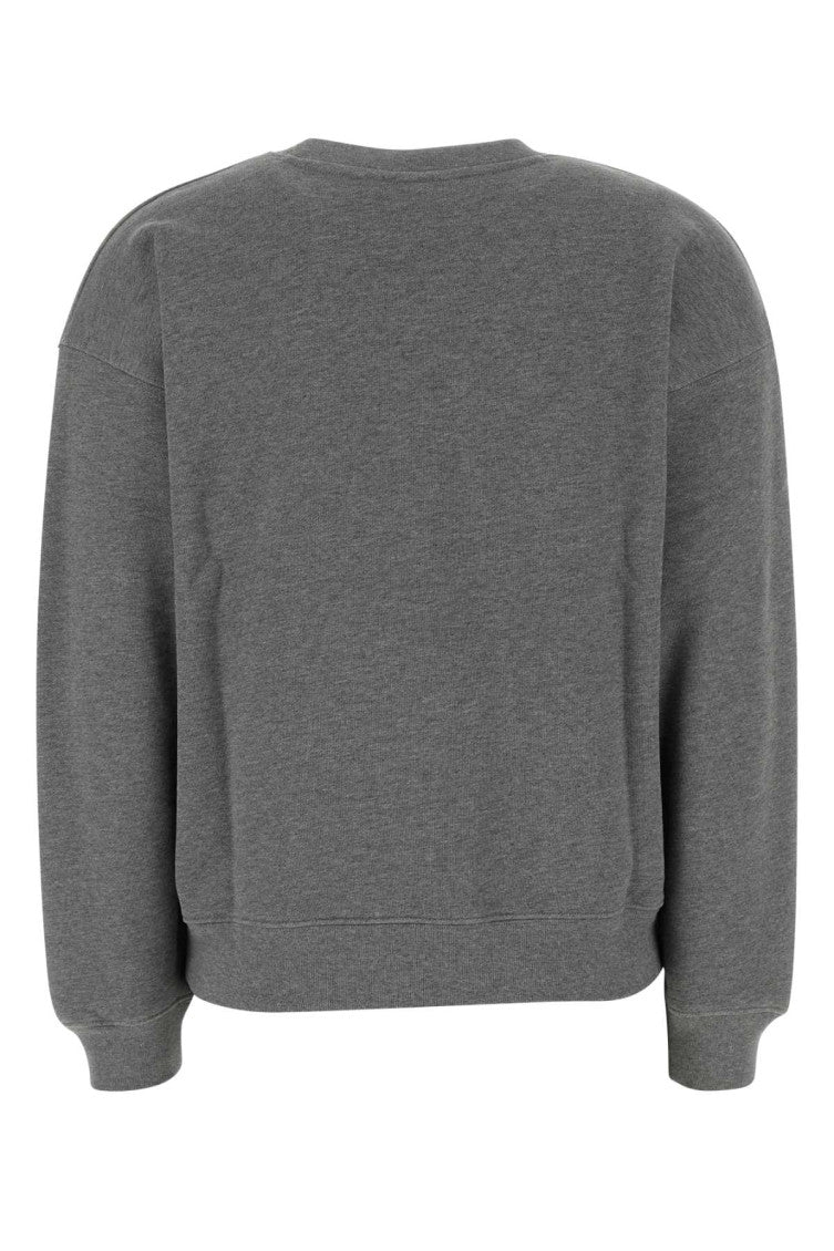 Dark Grey Baby Fox-embroidered Sweatshirt 2