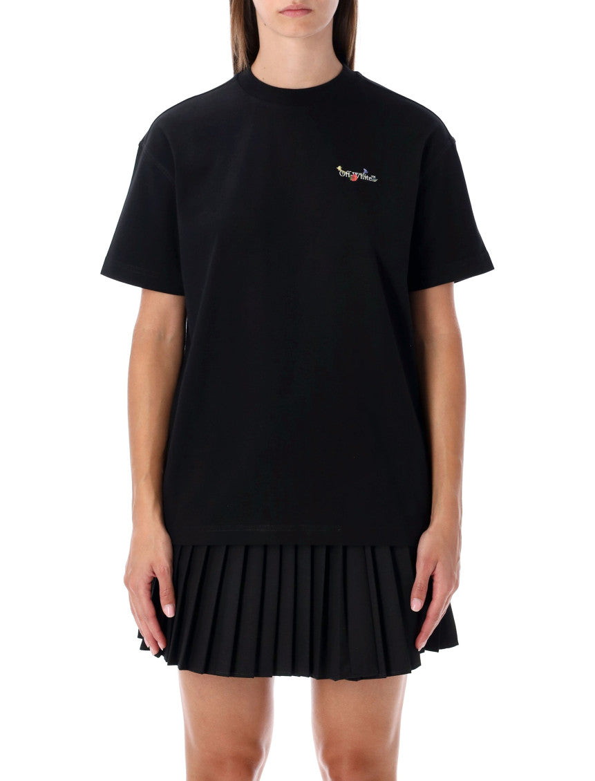 Black Arrow Glass Flower Logo T-Shirt 1