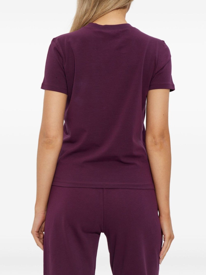 Purple Crystal-embellished T-shirt 3