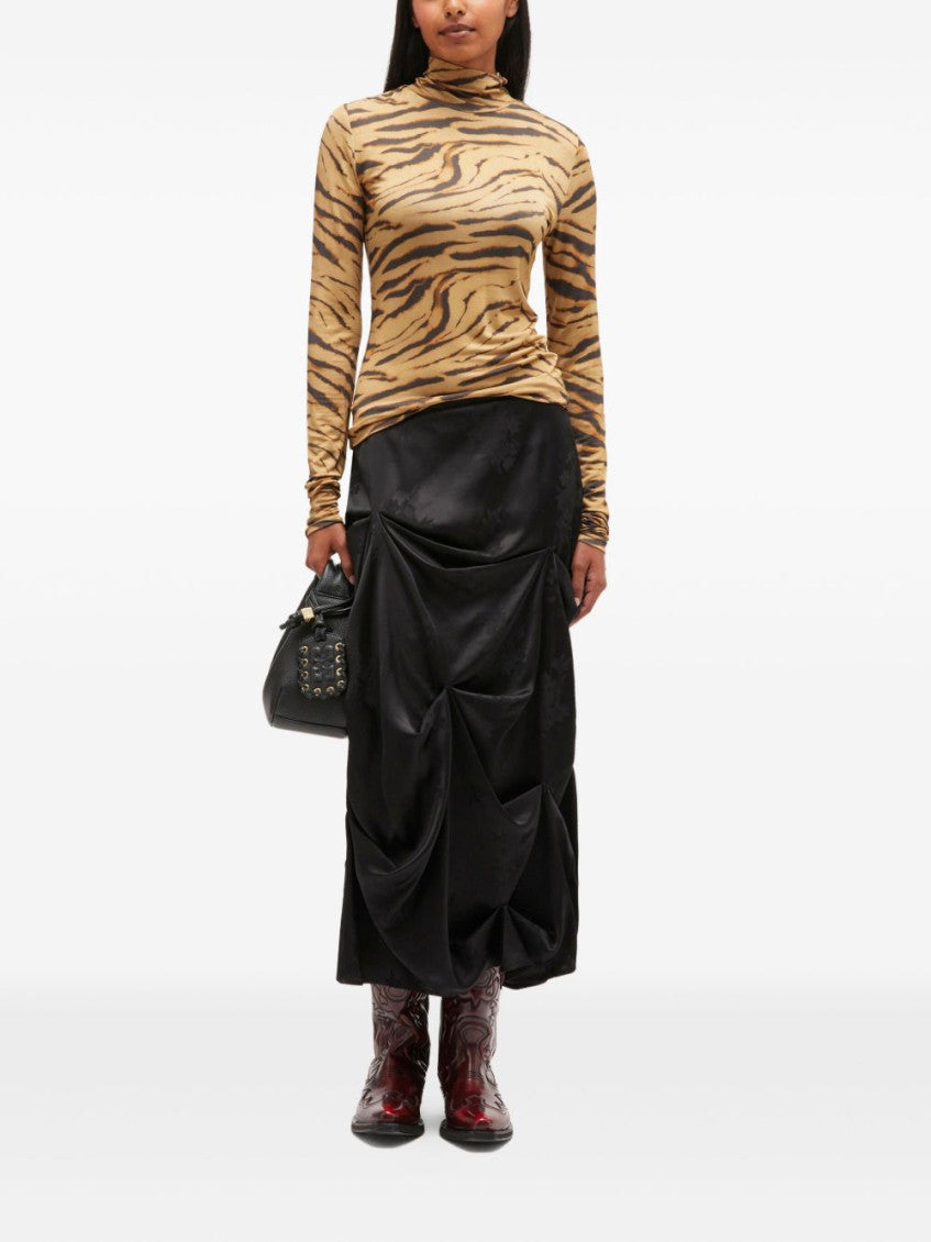 Beige Tiger Print Sweater 3