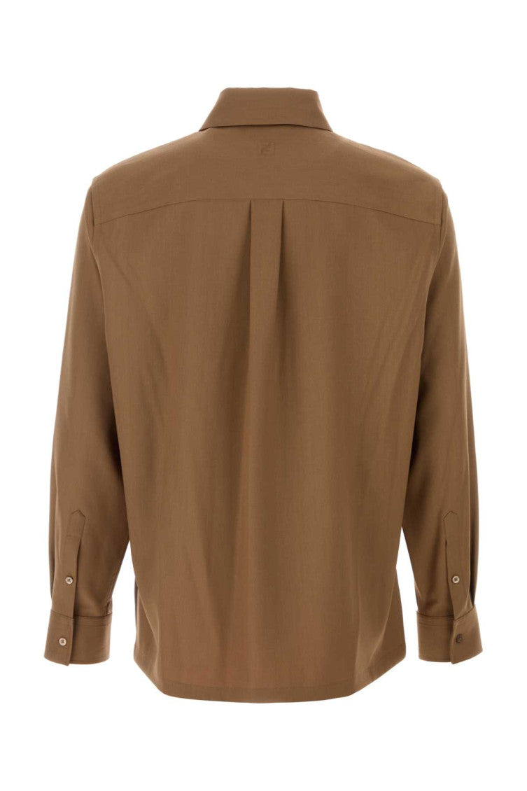 Brown Solid Shirt 2
