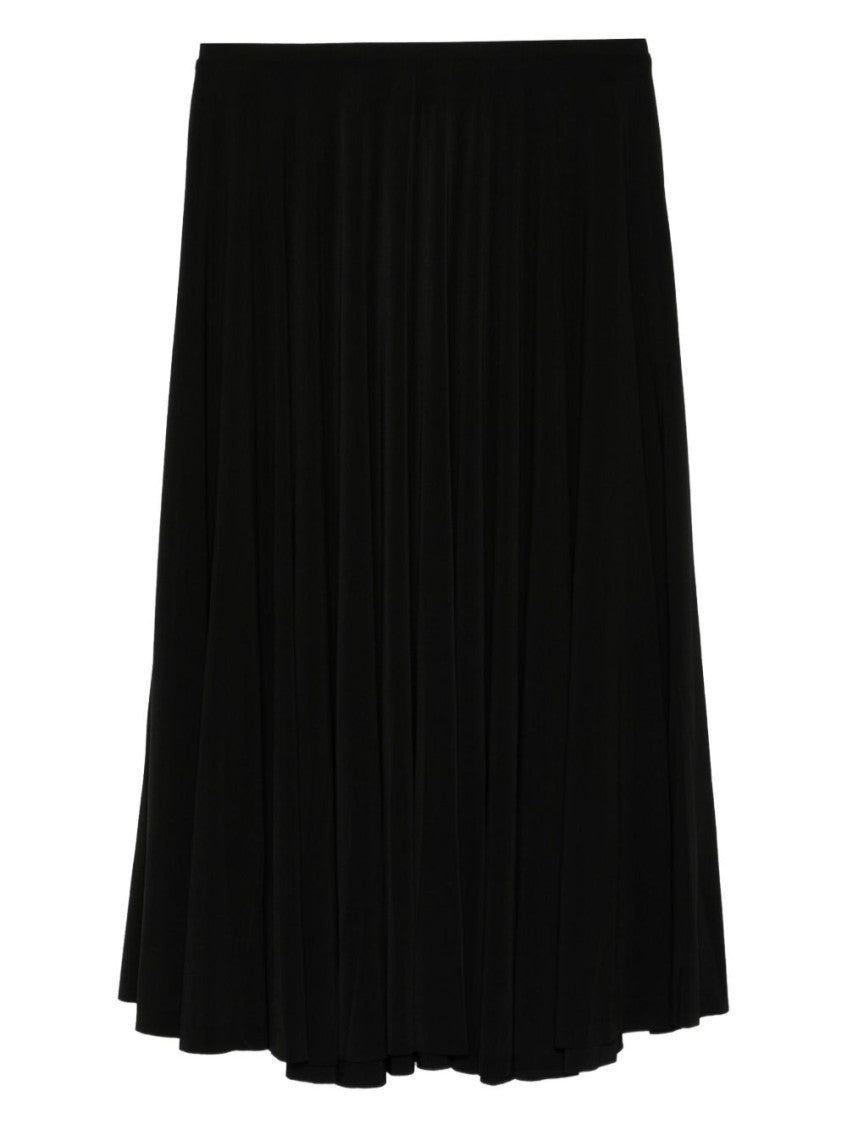 Black Pleated midi skirt 1
