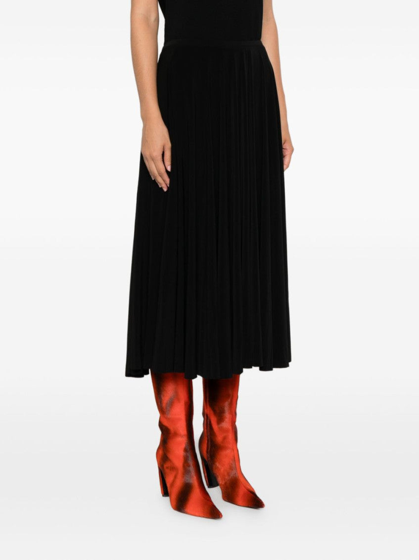 Black Pleated midi skirt 3