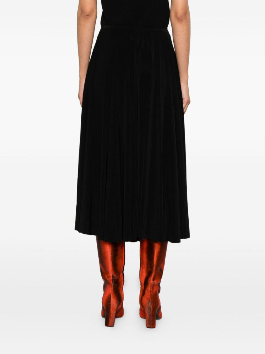Black Pleated midi skirt 4