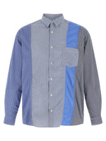 Blue Patchwork shirt 1