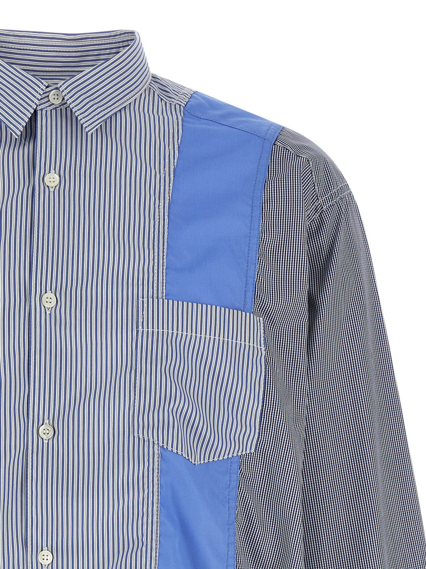 Blue Patchwork shirt 3