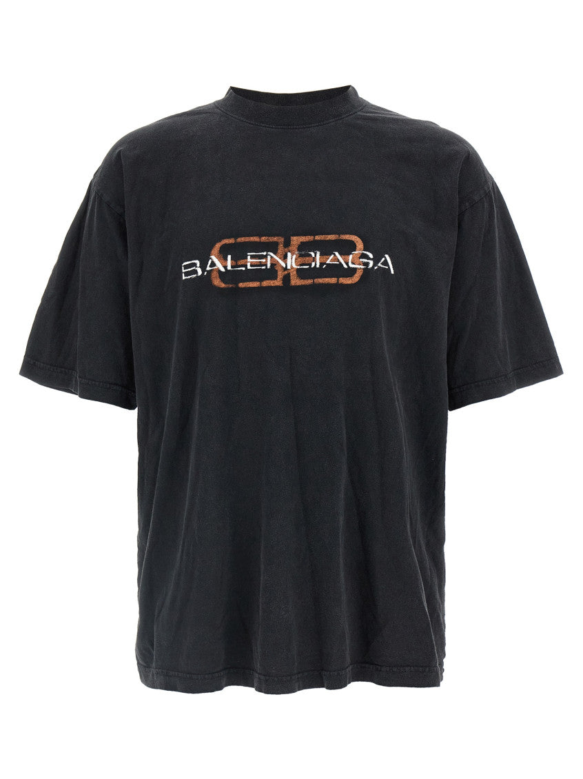 Black Logo print T-shirt 1