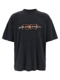 Black Logo print T-shirt 1