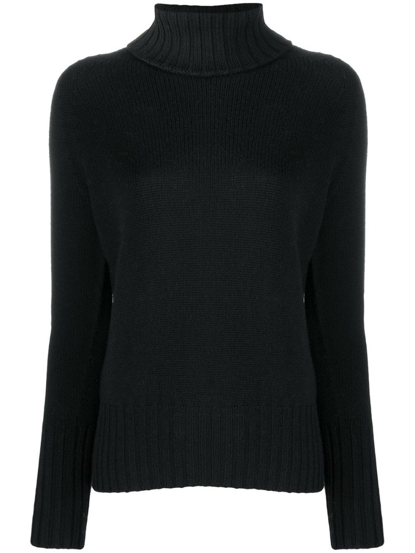 Black High neck sweater 1