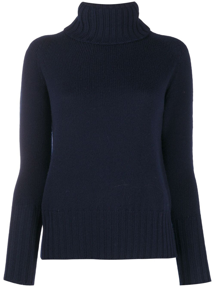 Navy Blue High neck sweater 1