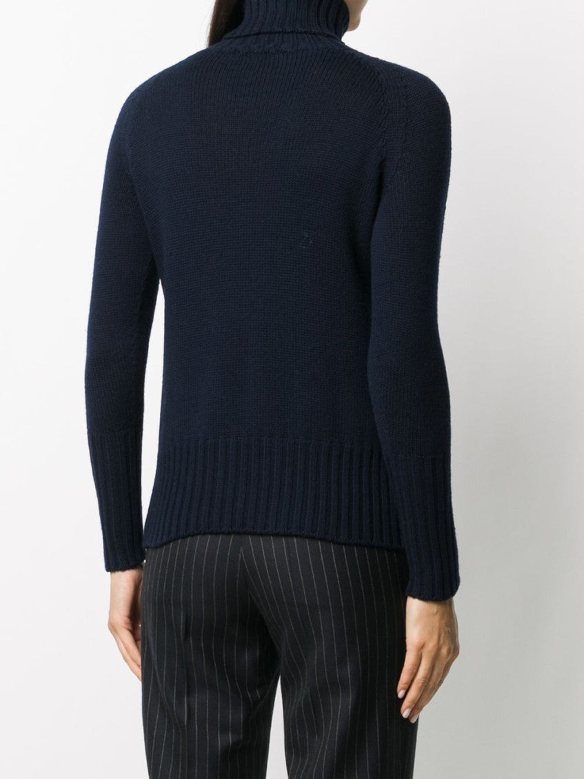 Navy Blue High neck sweater 4