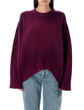 Purple Logo Asymmetrical Sweater 1