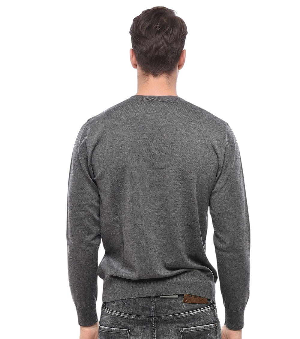 Ash Grey Knitted Sweater 2
