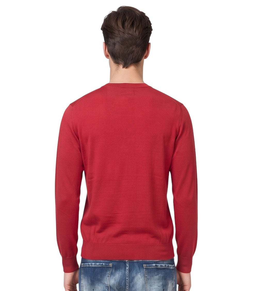 Red Crew Neck Sweater 2