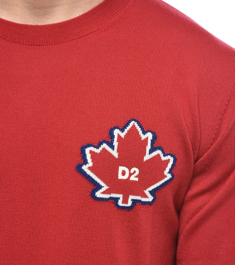 Red Crew Neck Sweater 3