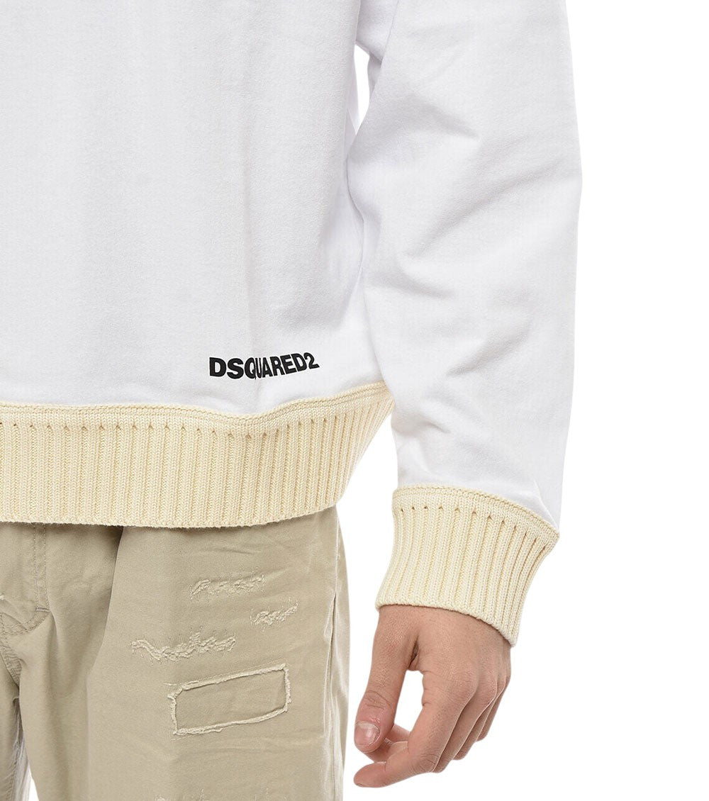White Full Sleeves T-Shirt 3