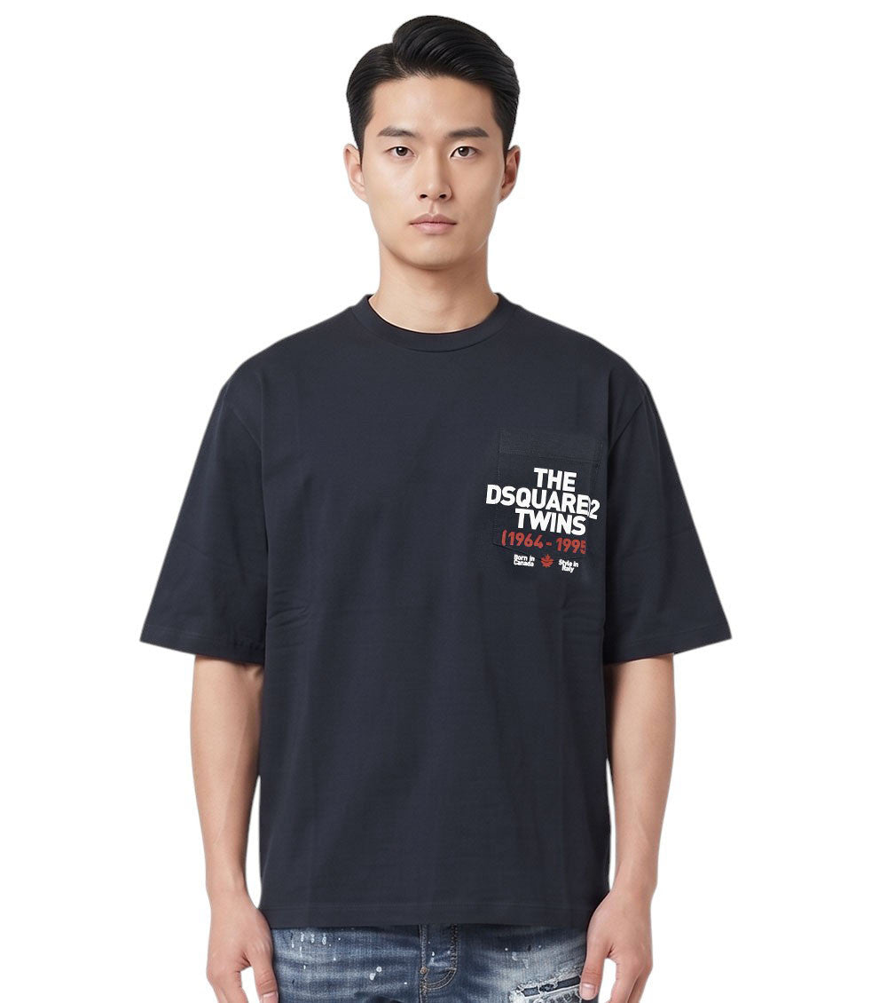 Dark Navy Crew Neck T-Shirt 1