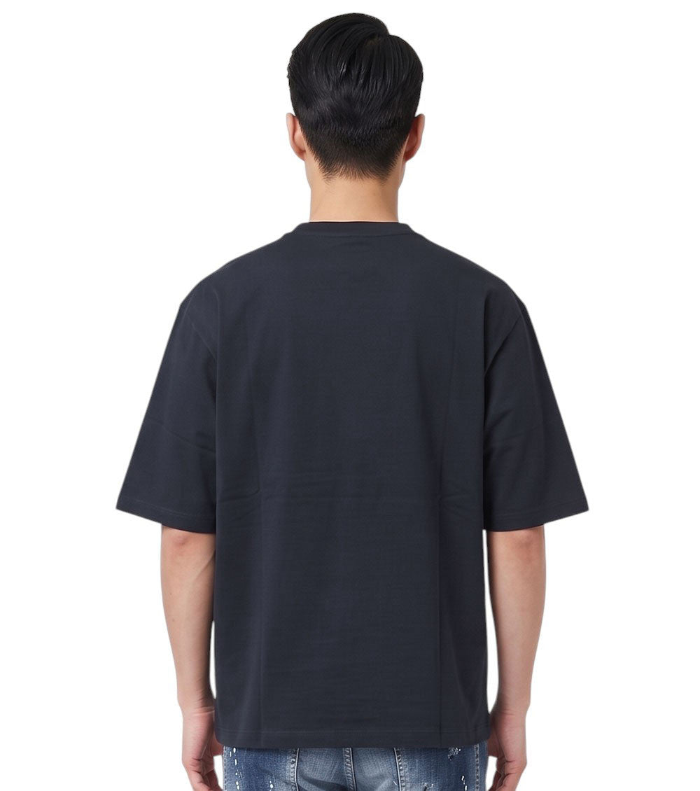 Dark Navy Crew Neck T-Shirt 2