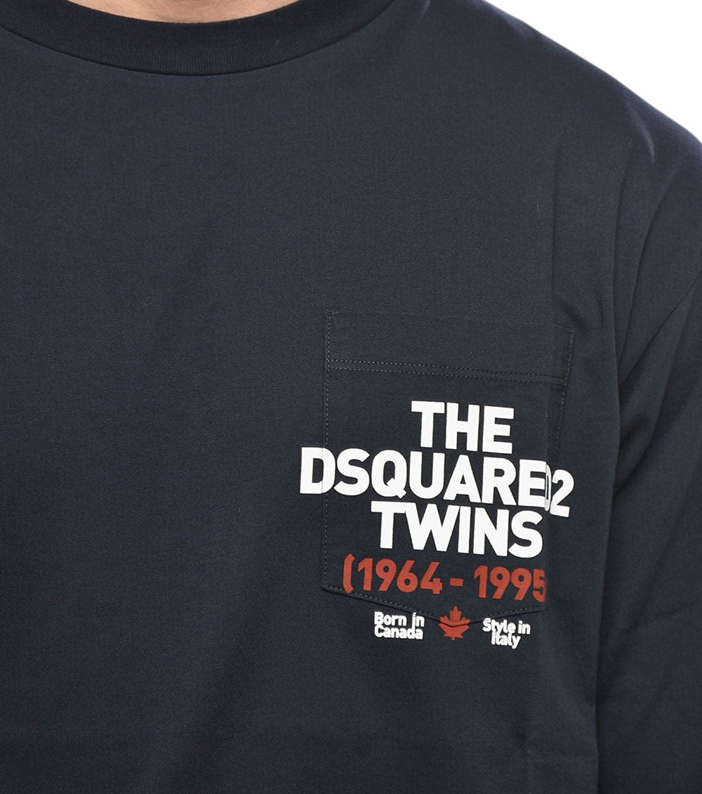 Dark Navy Crew Neck T-Shirt 3